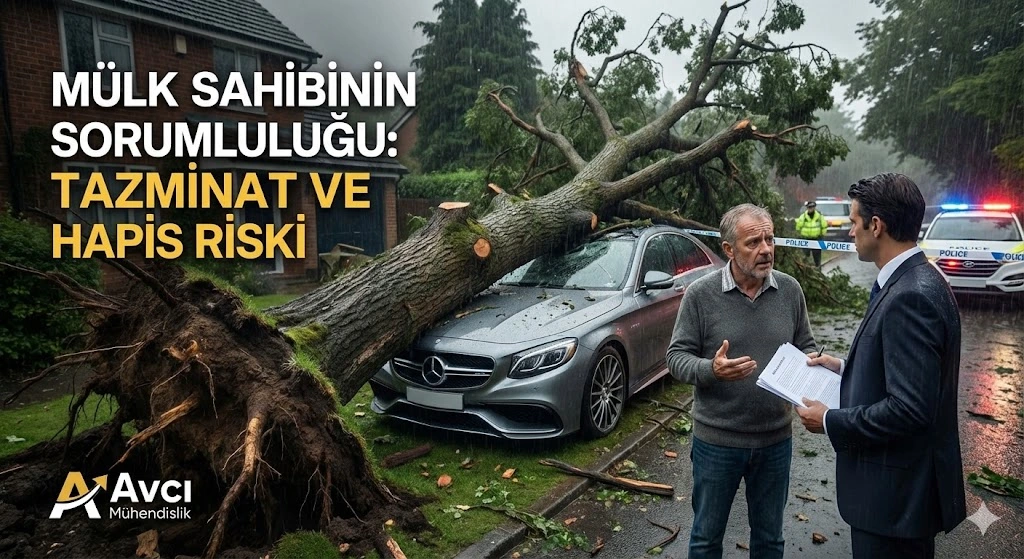 Bahçenizdeki Ağaç Devrilip Birine Zarar Verirse Sorumlu Kim? (Tazminat ve Hapis Riski)